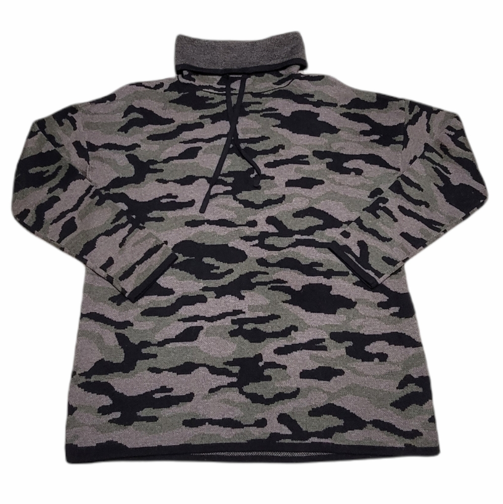 Rachel Zoe New York Camo Cowl Neck Sweater‎ S